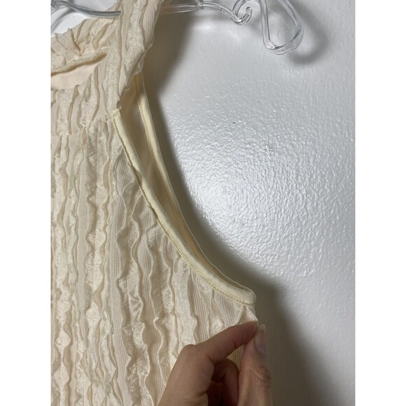 Shein Womens 2 Piece Set Mini Skirt Tank Top Beige Size S Sleeveless Outfit - Picture 10 of 13